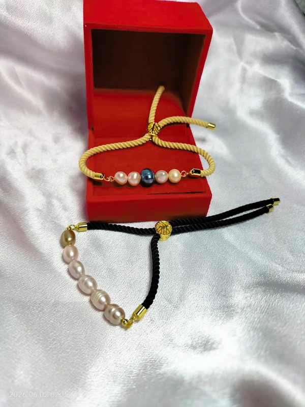 Gelang tali serut mutiara air tawar