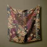 Deenha Hijab Batik Parang Abu Abu Segiempat Lasercut Voal Premium