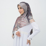 Deenha Hijab Batik Parang Ask Segiempat Lasercut Voal Premium