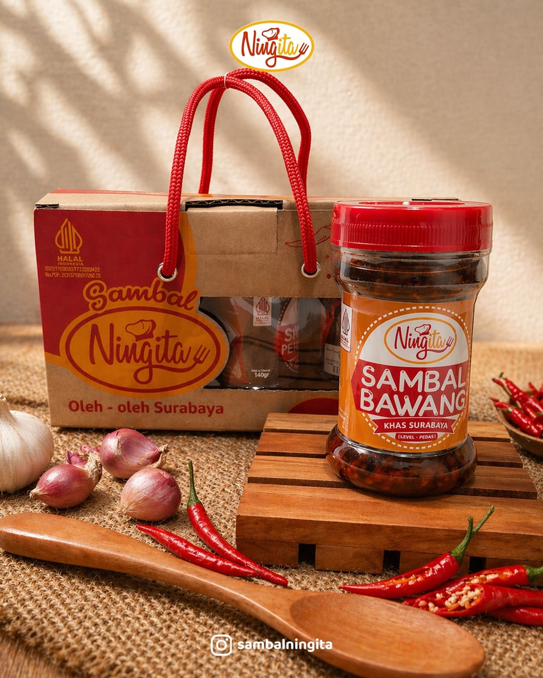 Sambal Bawang Pedas Ning Ita - Sambal Ning Ita
