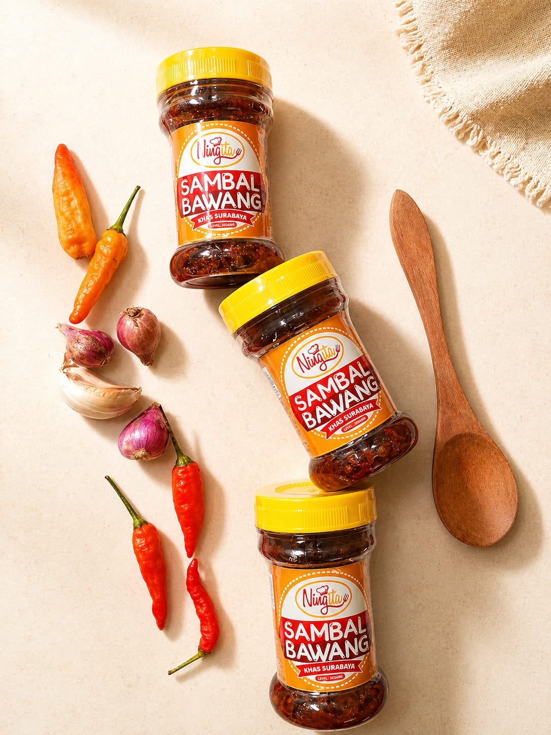 Sambal Bawang Sedang Ning Ita - Sambal Ning Ita