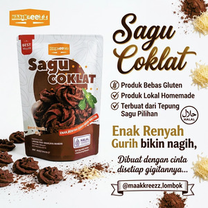 Sagu Keju Coklat