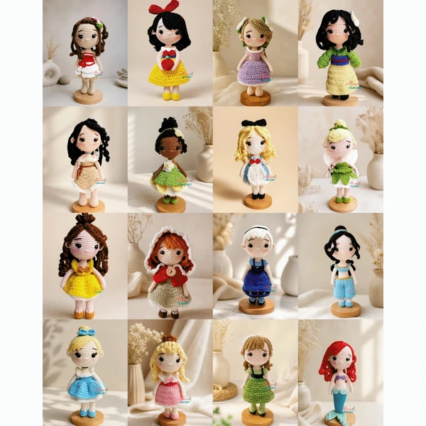 ALARA CROCHET - Boneka Rajut Amigurumi Princess Disney