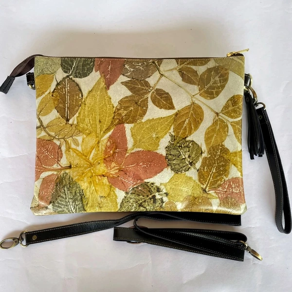 Handbag kulit ecoprint