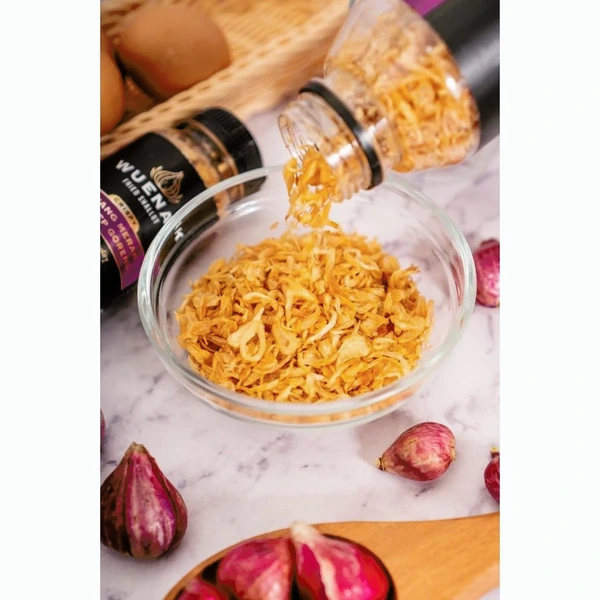 BAWANG GORENG SUMENEP PREMIUM ASLI TANPA TEPUNG WUENAK NETTO 150 G BRUTO 192 G