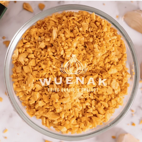 BAWANG PUTIH CINCANG GORENG KATING ASLI TANPA TEPUNG WUENAK PREMIUM NETTO 120 G
