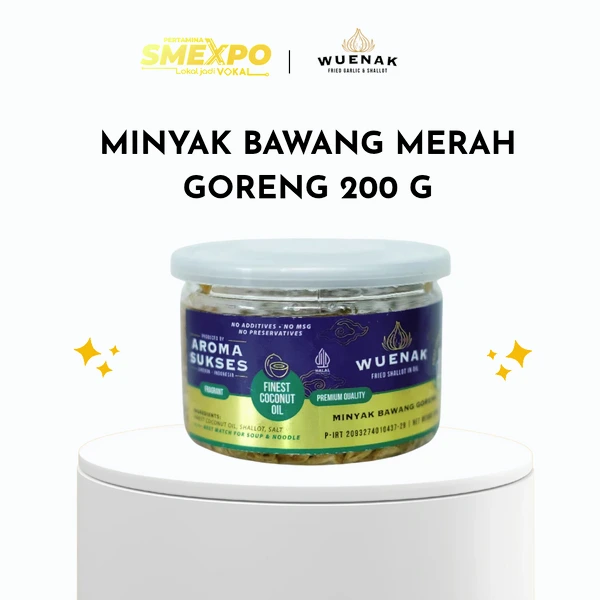 MINYAK BAWANG MERAH GORENG WUENAK NETTO 200 G BRUTO 230 G