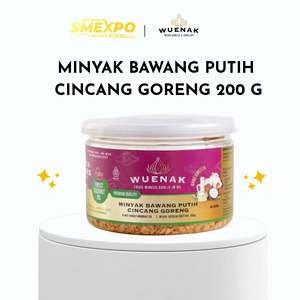 MINYAK BAWANG PUTIH CINCANG GORENG KATING ASLI PREMIUM WUENAK NETTO 190 G BRUTO 225 G