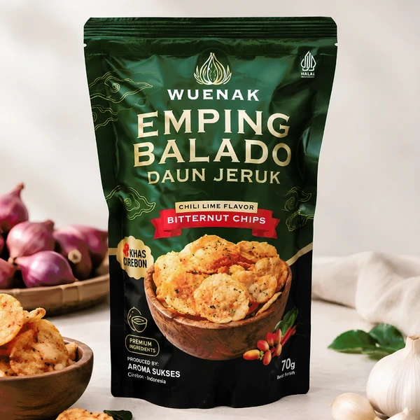 EMPING BALADO DAUN JERUK WUENAK KHAS CIREBON 70 G