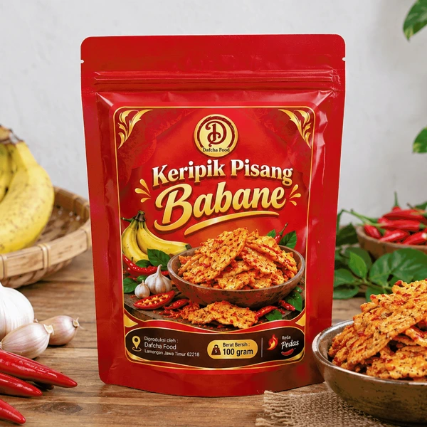 keripik pisang pedas 100g