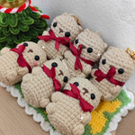 Bear Crochet Keychain