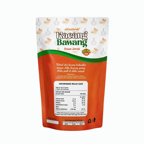 Kacang Bawang Daun Jeruk Extra Bawang 70g