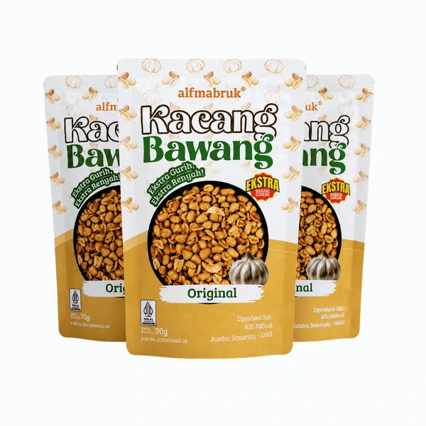 Kacang Bawang Original Extra Bawang Goreng - 70gr