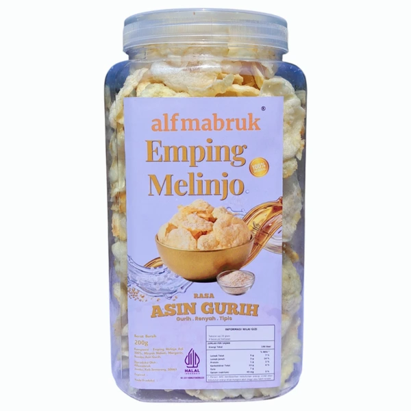 Emping Melinjo Asin Gurih -200g Toples