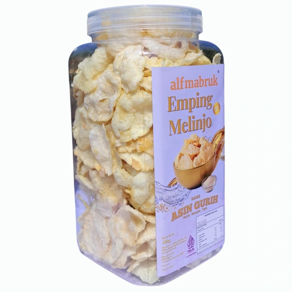 Emping Melinjo Asin Gurih -200g Toples