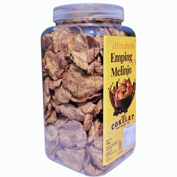 Emping Melinjo Cokelat -200g Toples