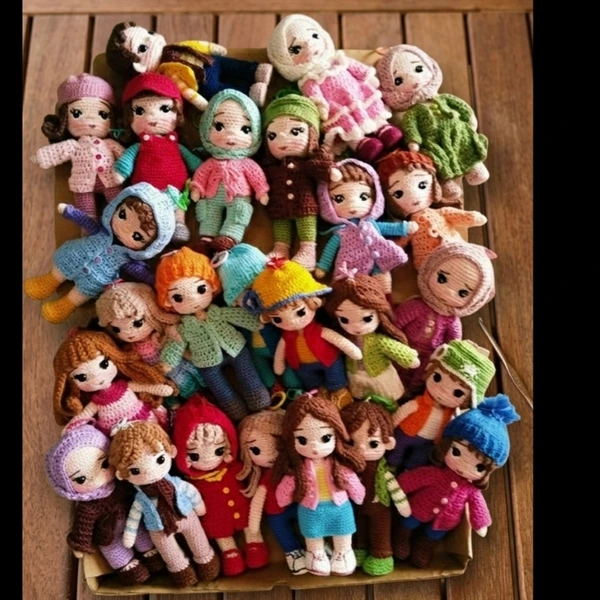 Cimy crochet dolls bagcharm keychain unik lucu handmade original