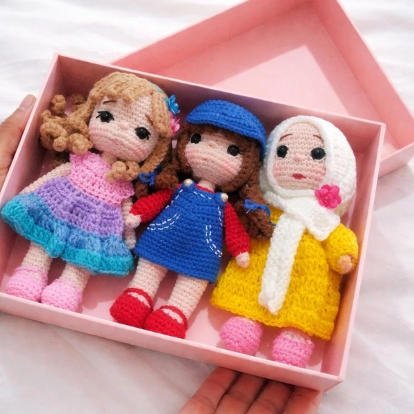 Cimy crochet dolls bagcharm keychain unik lucu handmade original