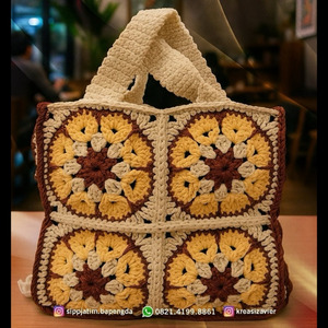 Granny Classic Crocheg Modern Bag Mewah Elegan Unik Original