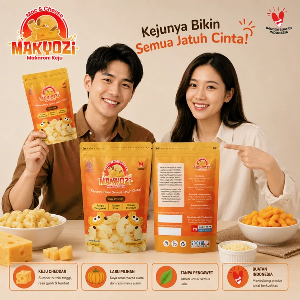 MAKYOZI Makaroni Keju Kraft Cheddar Enak Gurih Bikin Nagih
