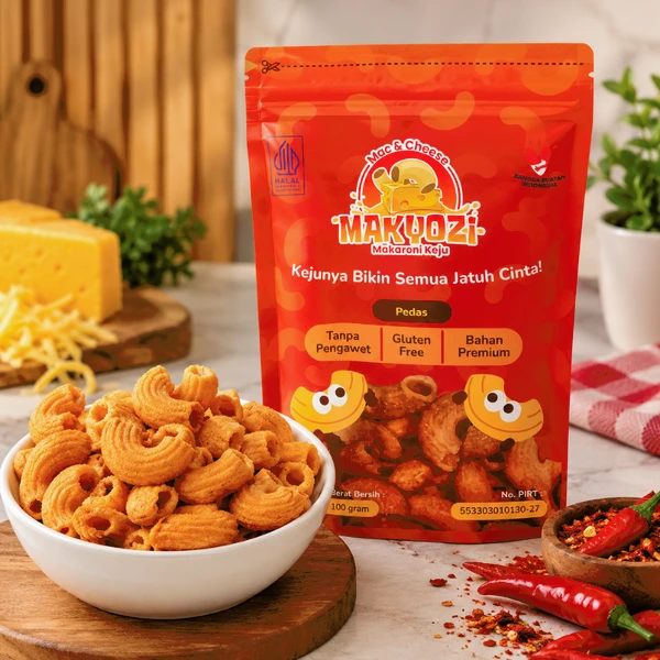 MAKYOZI Makaroni Keju Pedas Enak Gurih Bikin Nagih