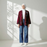 Mynada - Aster Kimono Outer Katun Wastra Tenun Premium
