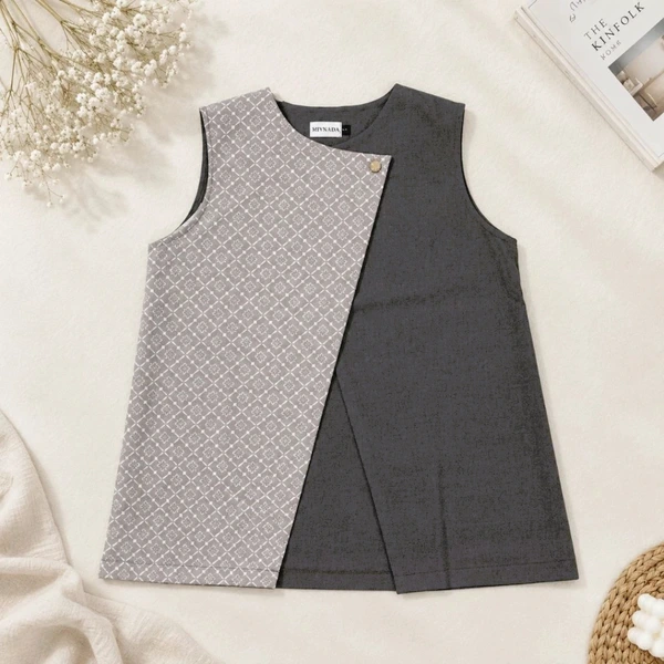Mynada - Elora Vest Outer Wanita Asimetris