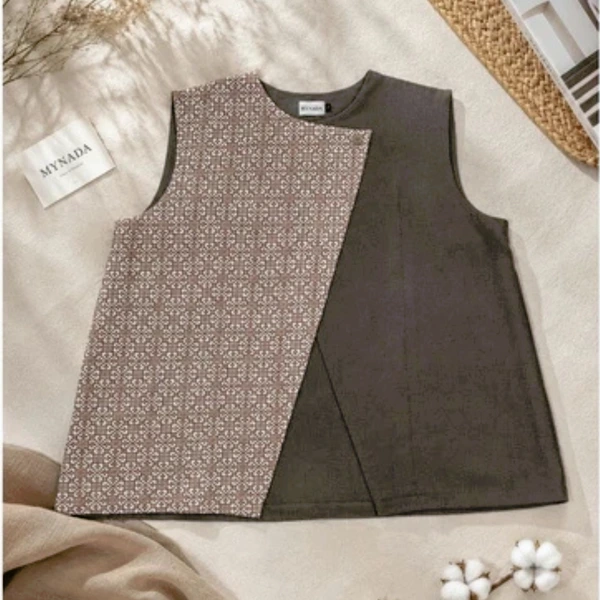 Mynada - Elora Vest Outer Wanita Asimetris