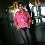 BLOUSE KARET KENYA PINK