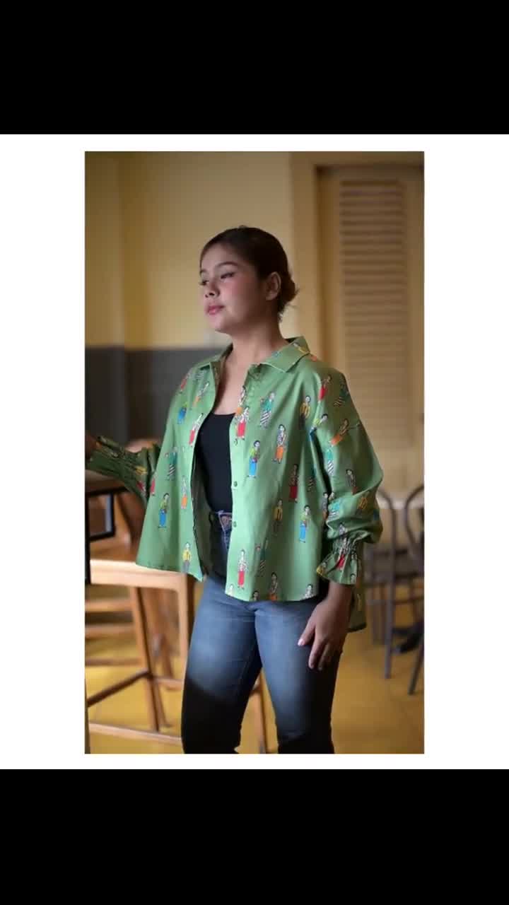 BLOUSE KARET KENYA SAGE