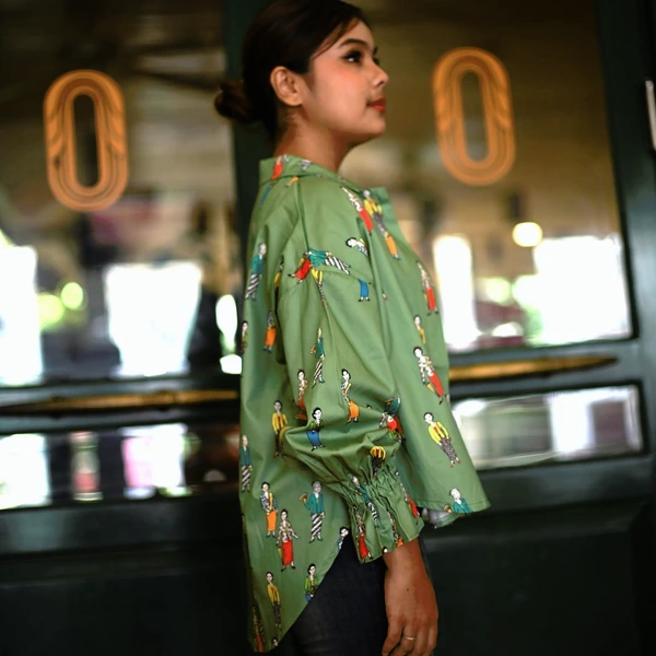 BLOUSE KARET KENYA SAGE
