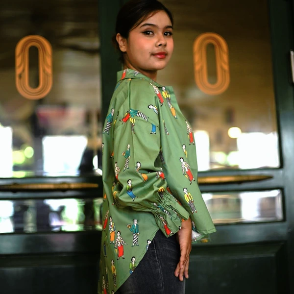 BLOUSE KARET KENYA SAGE