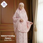Mukena Traveling Parasut Flowers