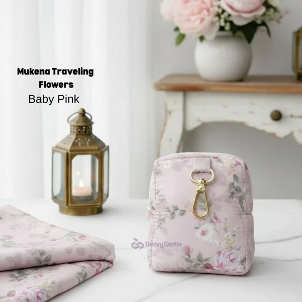 Mukena Traveling Parasut Flowers