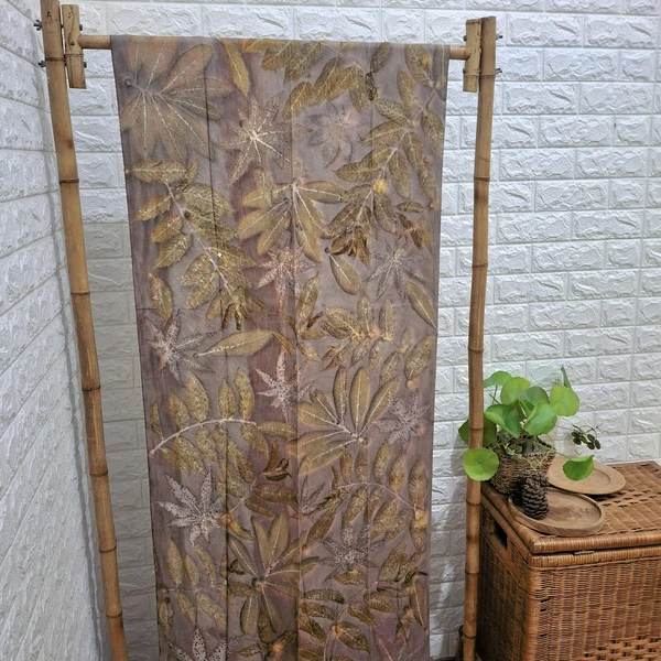Kain Rayon Ecoprint Leafcena - Shantika Fashion (LSF 15)