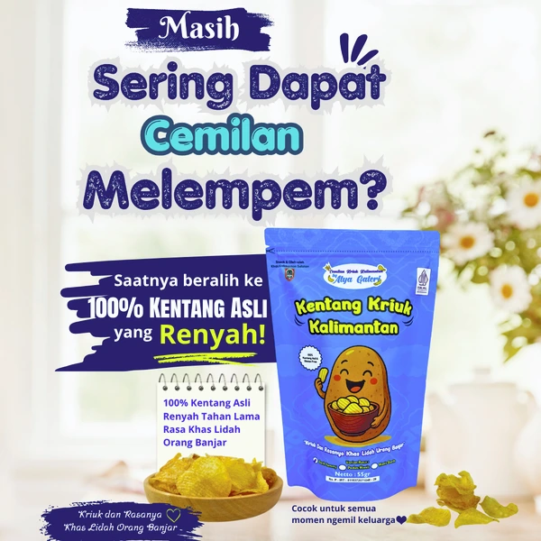 Kentang Kriuk Kalimantan Bulat | Keripik Kentang