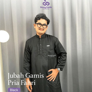 Jubah Gamis Pria Fahri Katun Premium