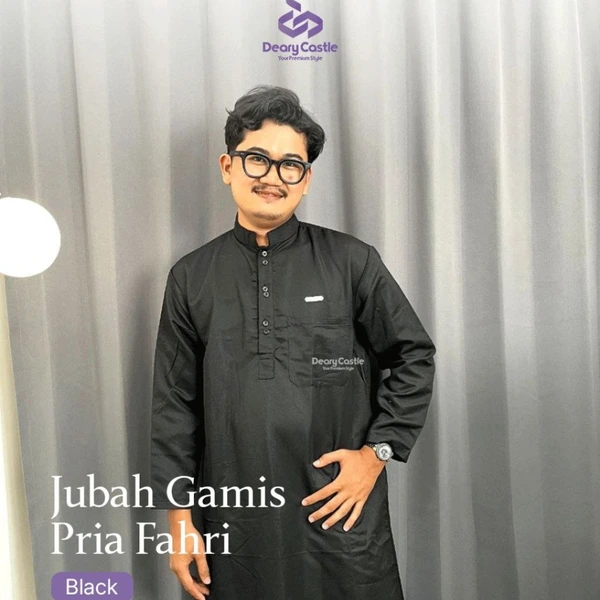 Jubah Gamis Pria Fahri Katun Premium