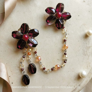 Bros Janggan Kristal Warna Maroon