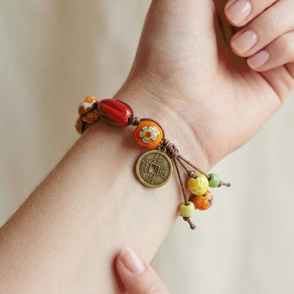 Boho Coin Charm Bracelet
