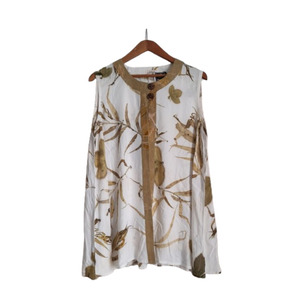 Outer Shania Ecoprint putih