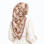 Lena Atelier - Hijab Segiempat Ultrasoft Motif Jahit Tepi 110 x 110 cm