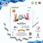 Egg & Bunny isi 4 pcs, Papercraft Ichinogami (DIY), Easter Papercraft
