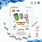 Halloween Mask isi 4 pcs, Papercraft Ichinogami (DIY)