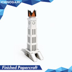 Jam Gadang, Papercraft Ichinogami (DIY), isi 1 landmark Bukittinggi Sumatera, tinggi 35 cm