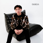 Jaket Bomber Batik Unisex Motif Mahkota Raja