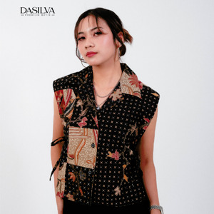 Vest Wanita Dasilva Batik Motif Patchwork Atasan Batik