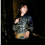 Jaket Bomber Batik Unisex Motif Mandala Biru