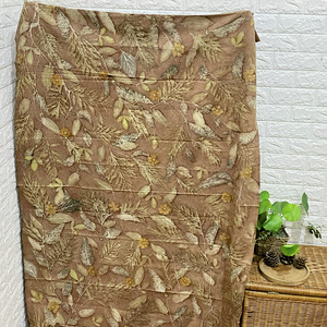 Kain Katun Ecoprint Leafcena - Shantika Fashion (LSF 11)