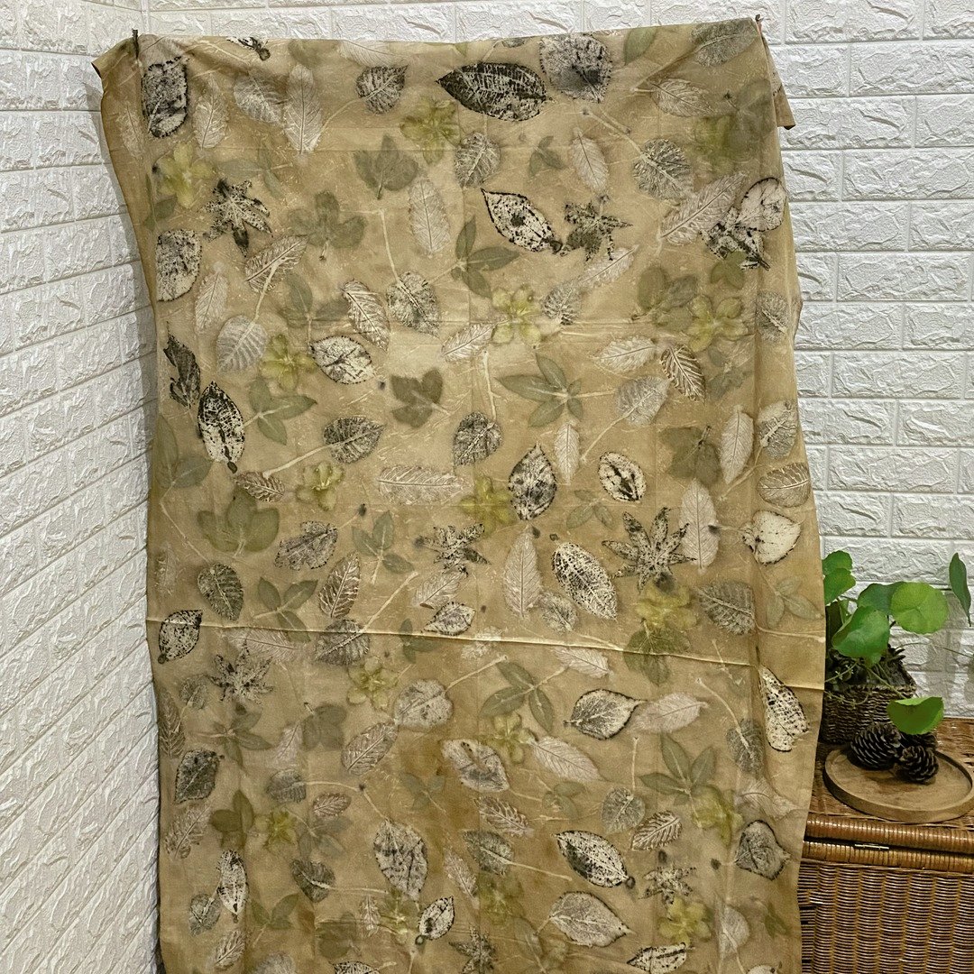 Jual Kain Katun Ecoprint Leafcena - Shantika Fashion (LSF 12) | SMEXPO ...